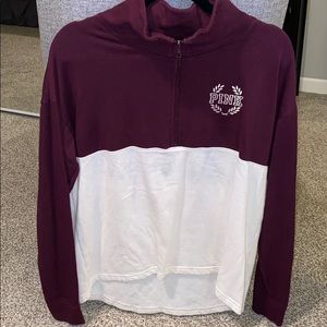 Vs Pink quarter zip